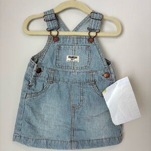 NEW OshKosh B'gosh Baby Girl Vintage Sample Overall Skirt 12m